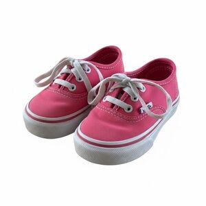 Vans Toddler Sneakers Size 4.0 Pink Canvas Lace-Up Shoes